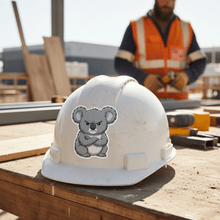 Load image into Gallery viewer, Grumpy Koala on Hard Hat