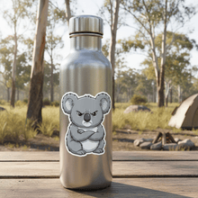 Load image into Gallery viewer, Grumpy Koala on Water Bottle