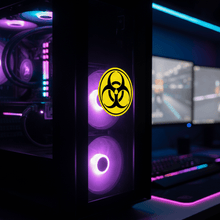 Load image into Gallery viewer, Hazard Symbol on Gaming PC