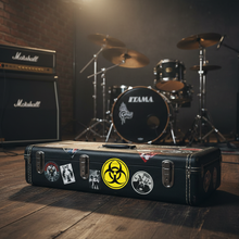 Load image into Gallery viewer, Hazard Symbol on Guitar Gear