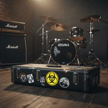 Load image into Gallery viewer, Hazard Symbol on Guitar Gear