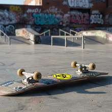 Load image into Gallery viewer, Hazard Symbol on Skateboard
