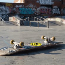 Load image into Gallery viewer, Hazard Symbol on Skateboard
