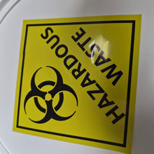 Load image into Gallery viewer, Hazardous waste sign on a white background