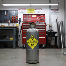 Load image into Gallery viewer, HAZMAT sticker on refrigerant cylinder