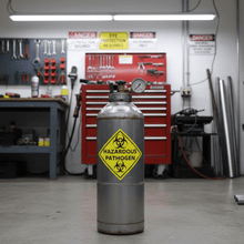 Load image into Gallery viewer, HAZMAT sticker on refrigerant cylinder
