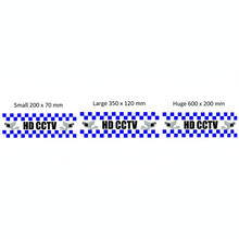 Load image into Gallery viewer, HD CCTV sticker size comparison