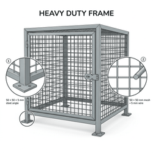 Load image into Gallery viewer, Heavy-duty equipment cage