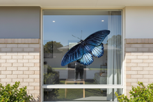 Load image into Gallery viewer, Home exterior window blue butterfly