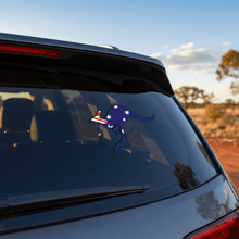 Load image into Gallery viewer, Kangaroo sticker on car window