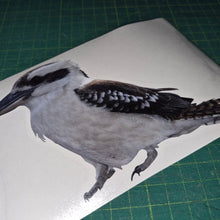 Load image into Gallery viewer, Bird decal on a white sheet with a green cutting mat background