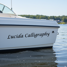 Load image into Gallery viewer, Lucida on boat transom