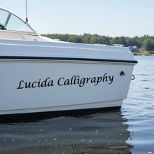 Load image into Gallery viewer, Lucida on boat transom