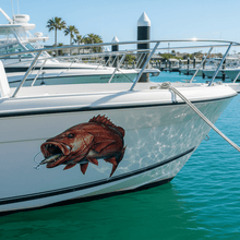 Load image into Gallery viewer, mangrove jack decal On a Boat