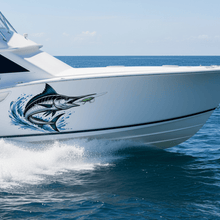 Load image into Gallery viewer, Marlin sticker Hero – Boat Hull