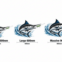 Load image into Gallery viewer, Marlin Sticker Size Chart v2
