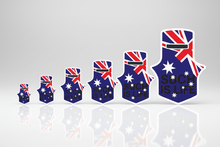 Load image into Gallery viewer, Multiple Ned Kelly sticker sizes