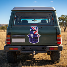 Load image into Gallery viewer, Ned Kelly sticker on 4x4 tailgate