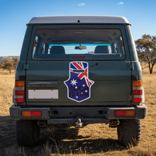 Load image into Gallery viewer, Ned Kelly sticker on 4x4 tailgate