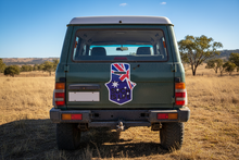 Load image into Gallery viewer, Ned Kelly sticker on 4x4 tailgate