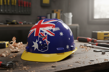 Load image into Gallery viewer, Ned Kelly sticker on hard hat