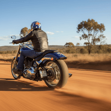 Load image into Gallery viewer, Ned Kelly sticker on motorcycle