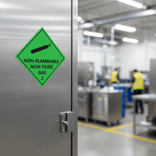 Load image into Gallery viewer, storage cabinet non-flammable non-toxic gas 2 decal