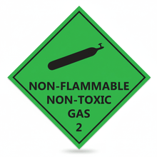 Load image into Gallery viewer, non flammable non toxic gas 2 decal 400mm Huge
