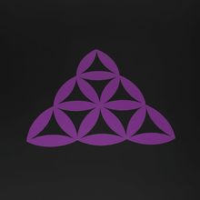 Load image into Gallery viewer, Purple Alien Sacred Geometry Sticker