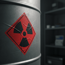 Load image into Gallery viewer, Radioactive Sticker on Storage Drum