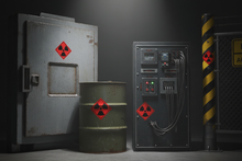 Load image into Gallery viewer, Radioactive Symbol Safety Sticker Hero Banner