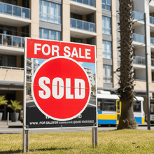 Load image into Gallery viewer, Red SOLD on Apartment Building