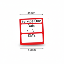 Load image into Gallery viewer, Service Due size