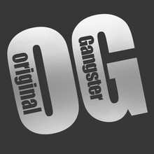 Load image into Gallery viewer, Silver OG Original Gangster vinyl sticker