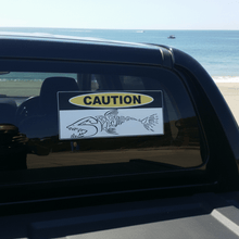 Load image into Gallery viewer, Spearo Caution on Black 4x4