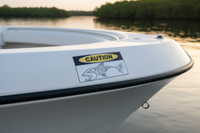 Load image into Gallery viewer, Spearo Caution on Boat on River