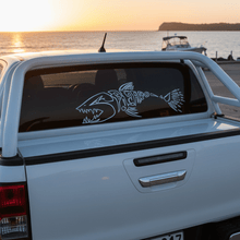 Load image into Gallery viewer, Spearo Skeleton Sticker on 4x4 Ute