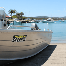 Load image into Gallery viewer, Spearo Sticker on Boat