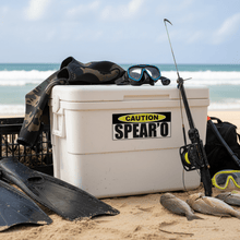 Load image into Gallery viewer, Spearo Sticker on Dive Gear