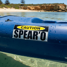 Load image into Gallery viewer, Spearo Sticker on Kayak
