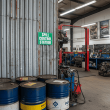 Load image into Gallery viewer, Spill Control Station on corrugated wall