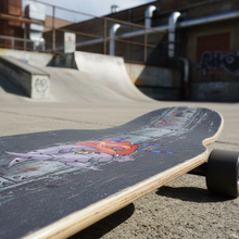 Load image into Gallery viewer, Steampunk Skull on Skateboard