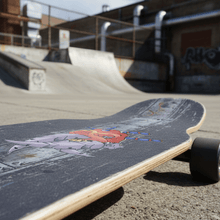 Load image into Gallery viewer, Steampunk Skull on Skateboard