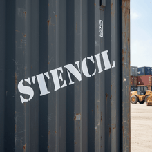 Load image into Gallery viewer, Stencil on shipping container