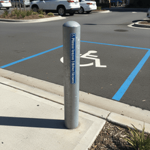 Load image into Gallery viewer, Sticker on car park post near disabled bay