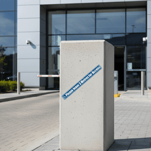 Load image into Gallery viewer, Sticker on commercial car park wall pillar