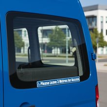 Load image into Gallery viewer, Sticker on disability transport van