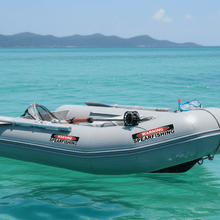 Load image into Gallery viewer, Sticker on inflatable boat