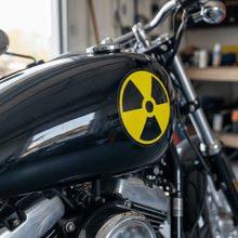 Load image into Gallery viewer, Sticker on motorcycle helmet or tank