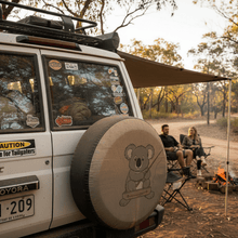 Load image into Gallery viewer, Sticker on rear window campsite